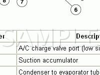 Refrigeration System Components Diagram for 2004 Ford Excursion  6.0 V8 DIESEL