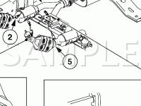 Exhaust System Components Diagram for 2004 Ford Expedition  4.6 V8 GAS
