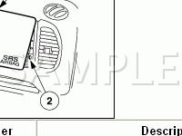Passenger Airbag Module Diagram for 2004 Ford Explorer Sport Trac  4.0 V6 GAS