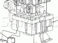 Driver Side, Under Dash Panel Diagram for 2004 Ford Explorer  4.0 V6 FLEX