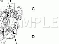A-Pillar Component Location Views Diagram for 2004 Ford Explorer  4.6 V8 GAS