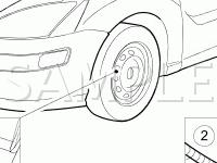 Front Wheel Sensor,Rear Wheel Sensor,Hydraulic Control Unit Diagram for 2004 Ford Focus SVT 2.0 L4 GAS