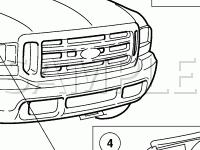 Instrument Panel/Engine Compartment Components Diagram for 2004 Ford F-350 Super Duty Pickup  5.4 V8 GAS