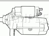 Diesel Engine Starter Motor Diagram for 2004 Ford F-350 Super Duty Pickup  6.0 V8 DIESEL