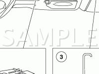 Interior Component Locations Diagram for 2004 Ford F-250 Super Duty Pickup  6.0 V8 DIESEL