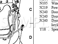 Right Front Door Diagram for 2004 Mercury Grand Marquis  4.6 V8 GAS