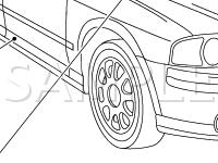 Airbag Supplemental Restraint System Components Diagram for 2004 Lincoln LS  3.9 V8 GAS