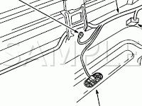 Luggage Compartment Component Locations Diagram for 2004 Mercury Marauder  4.6 V8 GAS