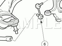 Underhood Component Locations Diagram for 2004 Mercury Marauder  4.6 V8 GAS