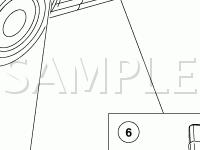Air Bag And Safety Belt Pretensioner Supplemental Restraint System Sensor Components Diagram for 2004 Mercury Marauder  4.6 V8 GAS