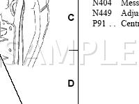 Under Dash Panel Diagram for 2004 Mercury Mountaineer  4.0 V6 FLEX