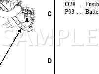 Engine Compartment Diagram for 2004 Mercury Mountaineer Premier 4.6 V8 GAS