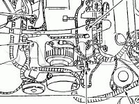 Engine Compartment Components Diagram for 2004 Ford Mustang  3.9 V6 GAS