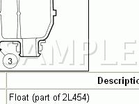 Brake Fluid Level Warning Switch Diagram for 2004 Ford Ranger  4.0 V6 GAS