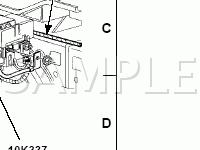 Behind Instrument Cluster, Front Bumper Diagram for 2004 Ford Taurus  3.0 V6 GAS