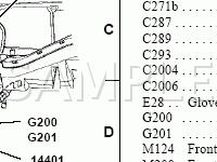 Behind Dash Panel Diagram for 2004 Ford Taurus  3.0 V6 FLEX