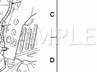 RH A-Pillar, RH C-Pillar Diagram for 2004 Ford Taurus  3.0 V6 GAS