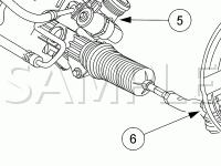 Power Steering System Components Diagram for 2004 Lincoln Town CAR Ultimate 4.6 V8 GAS