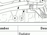 Transmission Cooling  Diagram for 2004 Lincoln Town CAR Executive 4.6 V8 GAS