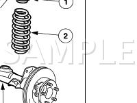 Rear Suspension Coil Springs Diagram for 2005 Ford Crown Victoria  4.6 V8 GAS