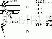 Engine Compartment,RH Side-Stripped Chassis Diagram for 2005 Ford E-150 Econoline  4.6 V8 GAS