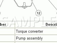 Automatic Transmission Components Diagram for 2005 Ford E-350 Econoline  5.4 V8 CNG