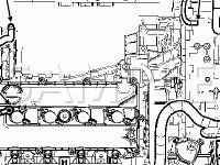 Engine Compartment Diagram for 2005 Ford Escape Hybrid 2.3 L4 ELECTRIC/GAS