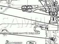 Connectors and Splices Diagram for 2005 Ford Escape Hybrid 2.3 L4 ELECTRIC/GAS