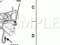 Engine Compartment, RH Side Front Diagram for 2005 Ford Escape  3.0 V6 GAS