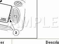 Passenger Airbag Module Diagram for 2005 Ford Explorer Sport Trac  4.0 V6 GAS