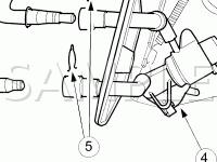 Clutch Mechanism Components Diagram for 2005 Ford Focus ZX4 2.0 L4 GAS