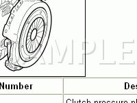 Clutch Components Diagram for 2005 Ford Focus ZX4 ST 2.3 L4 GAS