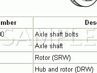 Drive Axle Diagram for 2005 Ford F-450 Super Duty Lariat 6.0 V8 DIESEL