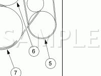 Accessory Drive Diagram for 2005 Ford F-450 Super Duty XLT 6.0 V8 DIESEL