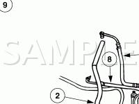 Power Steering System Diagram for 2005 Ford F-250 Super Duty Pickup  6.8 V10 GAS