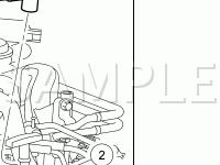 PCV Valve Diagram for 2005 Ford F-250 Super Duty Pickup  6.8 V10 GAS