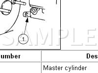 Brake Components Diagram for 2005 Mercury Mountaineer  4.6 V8 GAS
