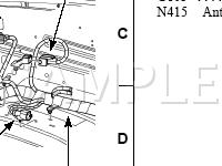 Engine Compartment Diagram for 2005 Mercury Mountaineer  4.6 V8 GAS