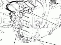 Engine Compartment Components Diagram for 2005 Mercury Monterey  4.2 V6 GAS