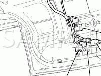 Passenger Door Diagram for 2005 Ford Mustang GT 4.6 V8 GAS
