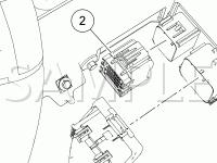 Air Bag and Safety Belt Pretensioner Supplemental Restraint System Diagram for 2005 Ford Mustang GT 4.6 V8 GAS