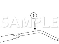 Exhaust System Diagram for 2005 Mercury Sable GS 3.0 V6 FLEX