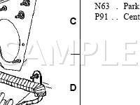 Under Dash Panel Diagram for 2005 Mercury Sable  3.0 V6 FLEX