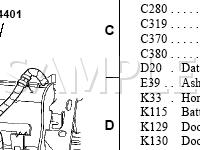 Behind Dash Panel Diagram for 2005 Mercury Sable  3.0 V6 GAS