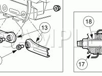 Rear Suspension Components Diagram for 2005 Ford Taurus  3.0 V6 FLEX