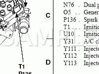 Engine, 2V Engine Diagram for 2005 Ford Taurus  3.0 V6 FLEX