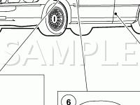 Air Bag & Safety Belt Pretensioner Supplemental Restraint System Deployable Components Diagram for 2005 Lincoln Town CAR Signature Limited 4.6 V8 GAS