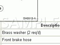 Front Disc Brake Components Diagram for 2006 Ford Crown Victoria  4.6 V8 GAS