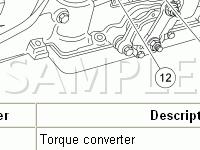Transmission Components Diagram for 2006 Ford E-450 Super Duty  6.8 V10 GAS