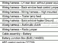 Wiring Harness Diagram for 2006 Ford Escape Limited 3.0 V6 GAS